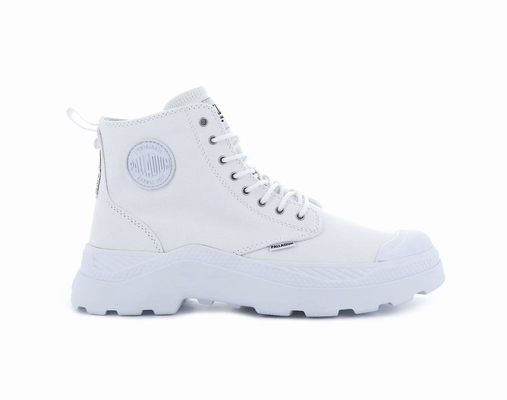 Palladium Pallakix Hi Canvas Mens High Top Sneakers White Australia [PXZYUT-607]